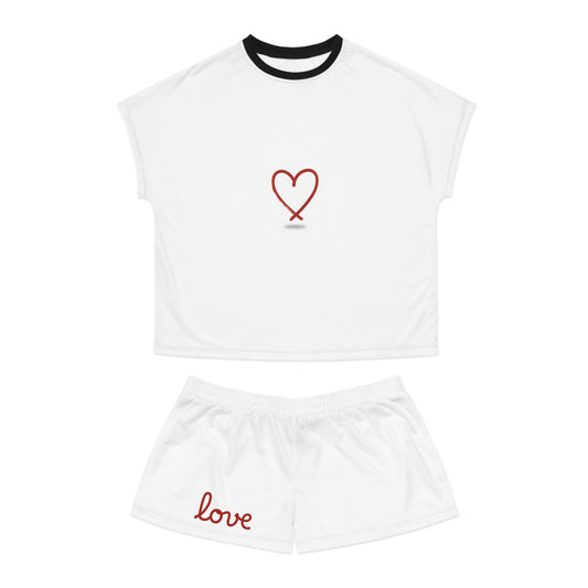 Women's 'Love' Pyjama Short Set
