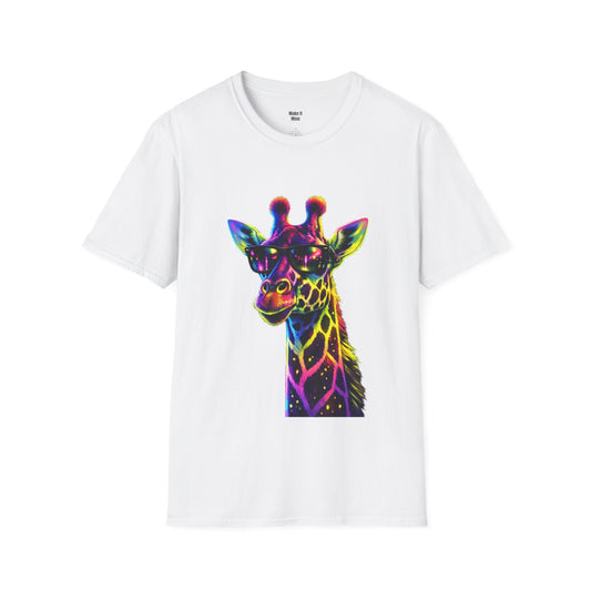 Unisex 'Neon Lights' Softstyle T-Shirt - Giraffe